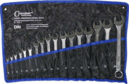 Набір ключів комбінованих 6-24 мм 17 шт.