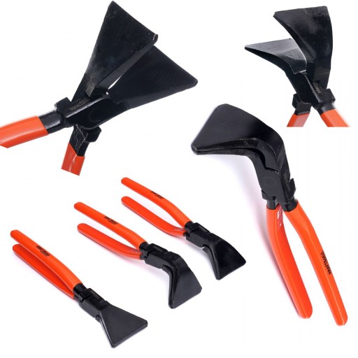 Комплект кровельных плоскогубцев для гибки листового металла 3x 180° / 90° / 45° 275 мм