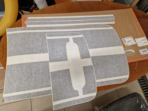 Комплект черных спортивных полосок MINI F54 F54 новые 51142413157 ASO