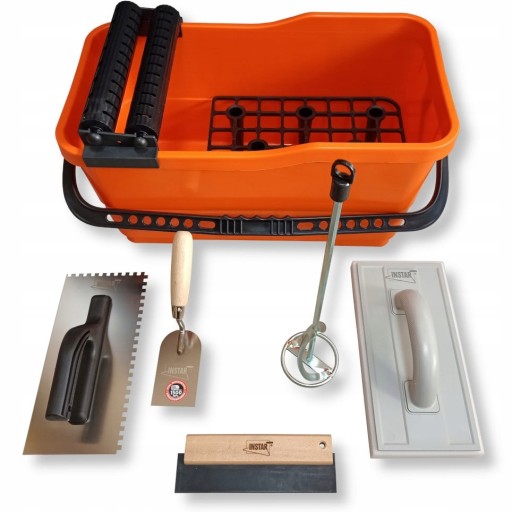 Набір плитки KG-1 відро сітка валики шпатель змішувач Instar 010-KG-1