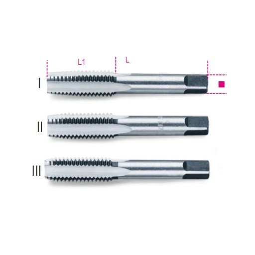 Набор метчиков ручных М14х2, 3 шт. Бета