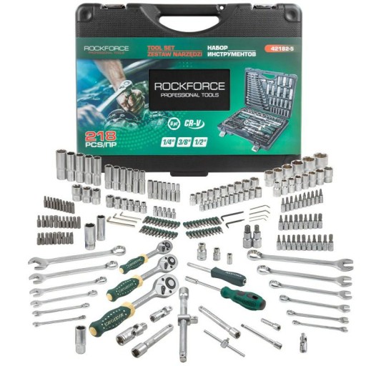 Набір інструментів торцеві головки насадки гайкові ключі 218el 4-32мм 6-точкові