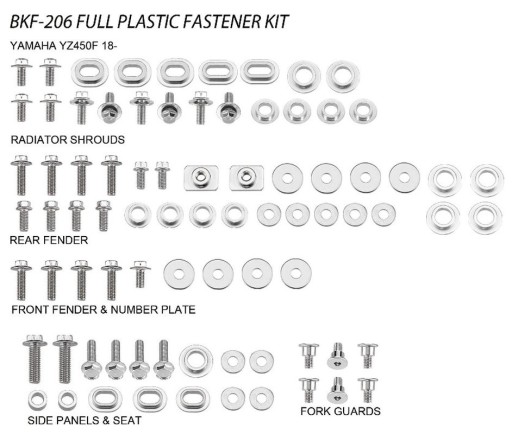 Набір гвинтів для пластику Accel BKF-206