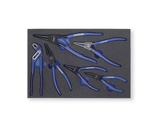Набір щипців для стопорних кіл із 6 предметів, вставка Berner