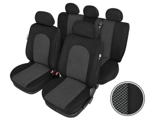 Набір універсальних, міцних, естетичних передніх + задніх накладок, ЧОРНІ