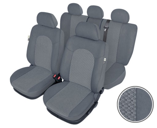 Набір універсальних, міцних, естетичних чохлів перед + зад СІРИЙ