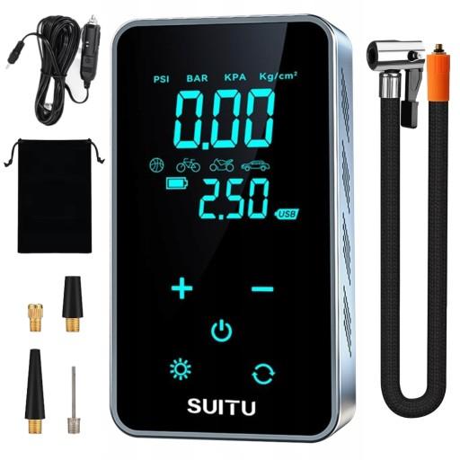 12 В автомобільний повітряний компресор для коліс Портативний електричний велосипедний насос