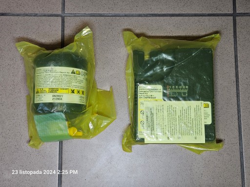 Компрессор для ремонта колес + жидкость Toyota (OE) - НОВИНКА!