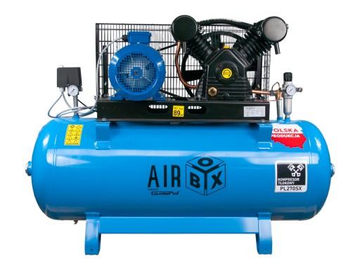 Двухпоршневой масляный компрессор 270л 900л/мин 5,5кВт польского производства Airbox