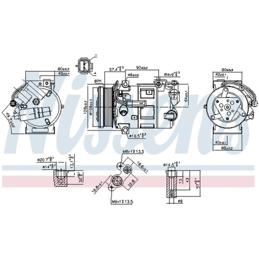 890210 - Компресор, Кондиціонер NISSENS 890210