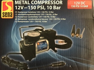 Металлический автомобильный компрессор 12В 10бар 150PSI