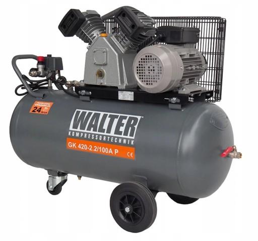 Компресор компресорний WALTER GK 420-2.2/100 400V 2kW