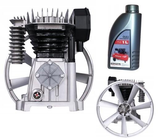 Компресор поршневий масляний, насос ABAC A29B + масло Kupczyk