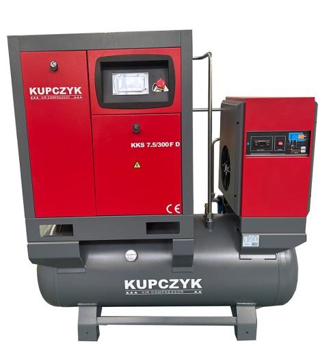 Винтовой компрессор Kupczyk KKS 7.5/300 FD 850 л/мин 5,5 кВт Инверторная сушилка