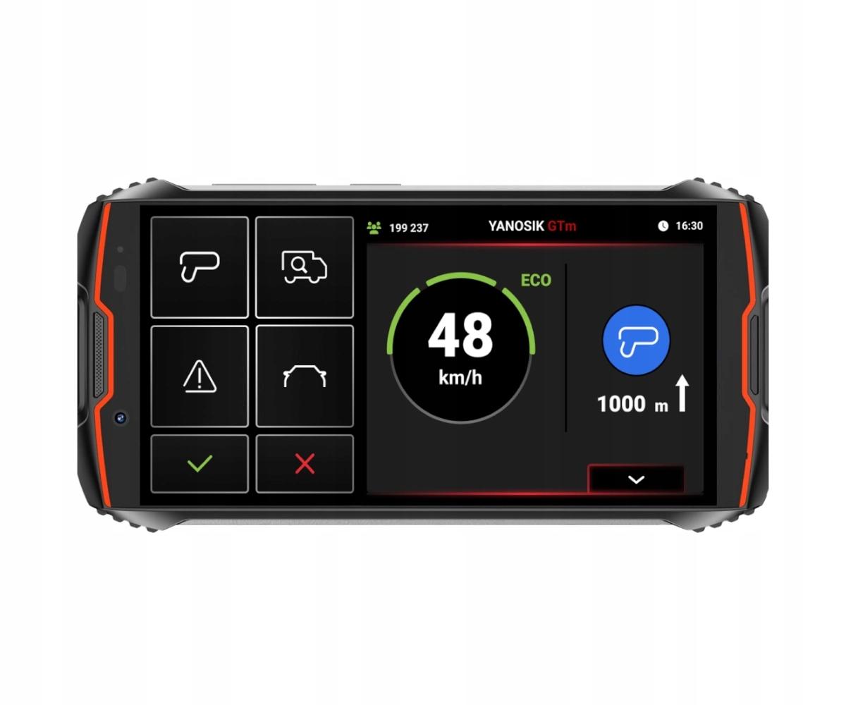 Дорожній комунікатор Yanosik GTM сенсорний екран