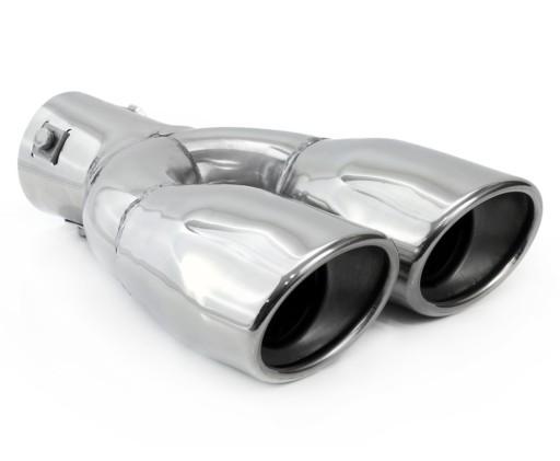 Наконечник глушителя AMIO MT 010 двойной хромированный