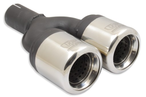 Наконечник глушителя, двойной круглый наконечник выхлопной системы 80 мм | Н2-07-2К