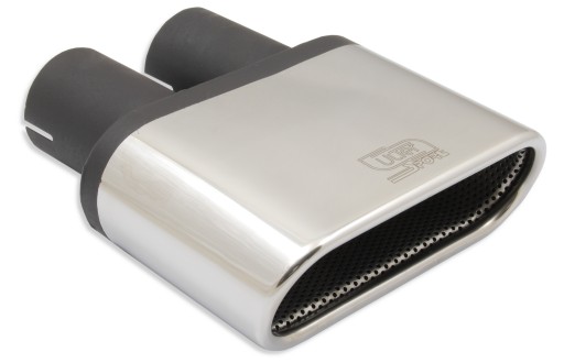 Конец глушителя | для двух труб | овал 167х60 мм