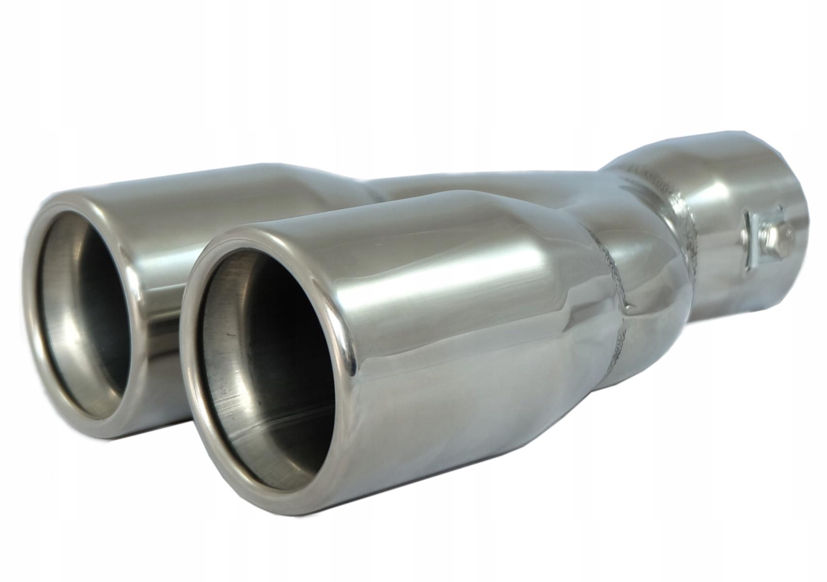 Наконечник глушника вихлопної труби подвійний круглий