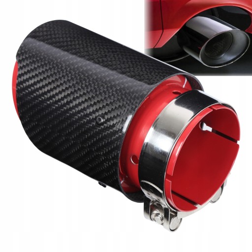 101311 - Декоративний наконечник глушника овальна накладка 80-101 мм