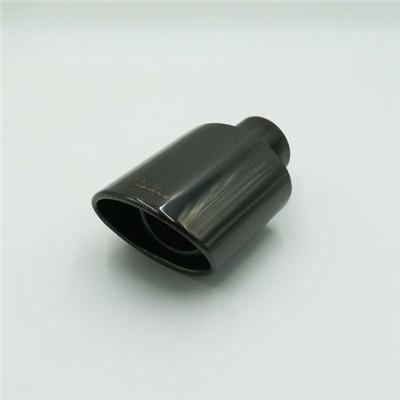 Наконечник глушника 100x80 мм зварний шов 51 мм чорний