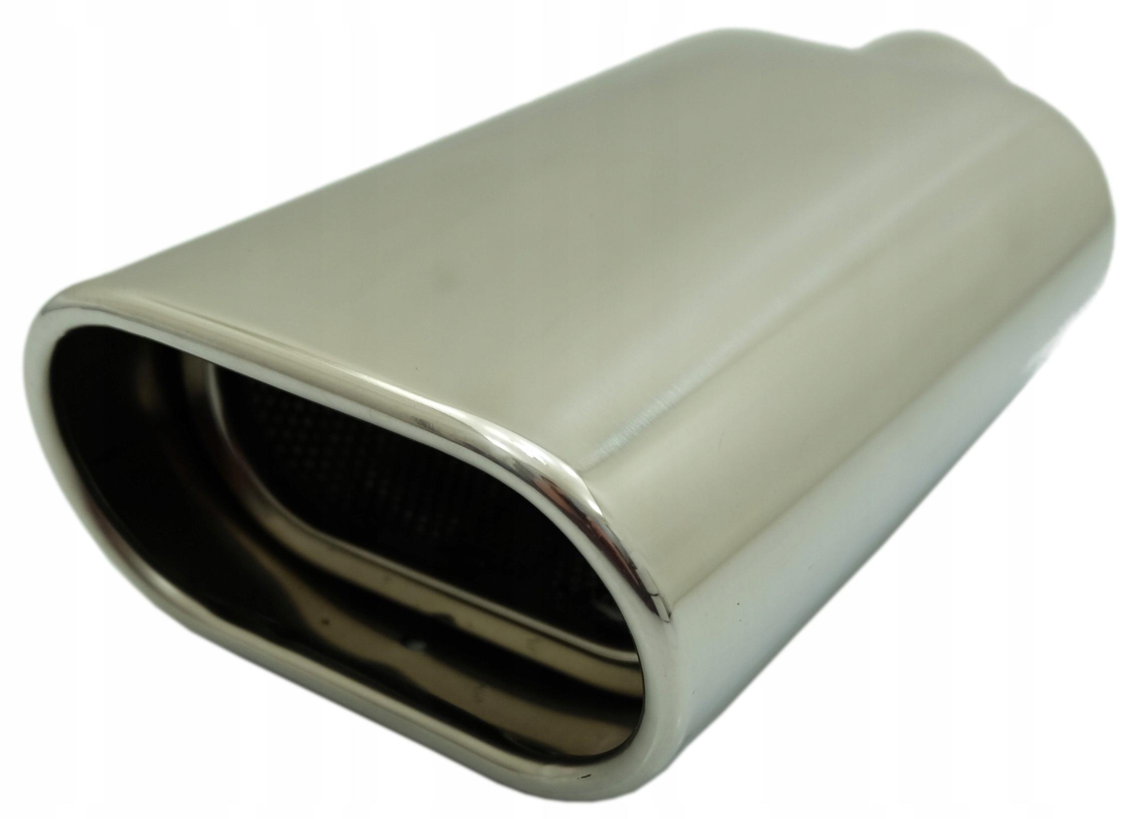 Наконечник глушника овальна широка нержавіюча сталь