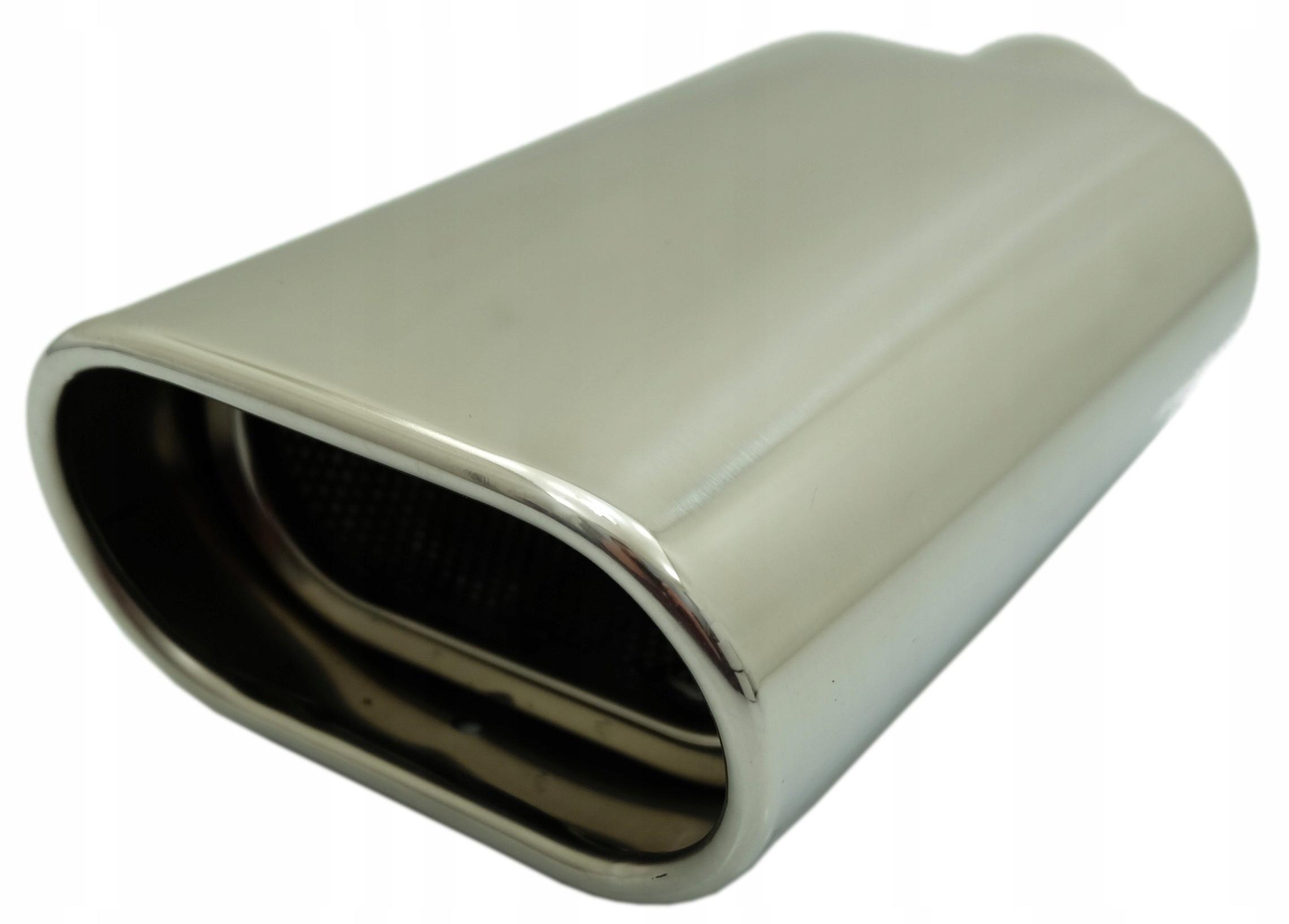 Наконечник глушника овальна широка нержавіюча сталь