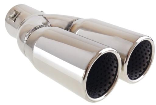 Наконечник глушителя двойная нержавеющая сталь двойная трубка
