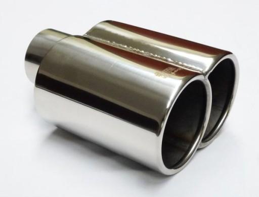 Наконечник глушника 2x89x180mm R 58mm