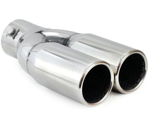 Наконечник глушника подвійний AMIO MT 004