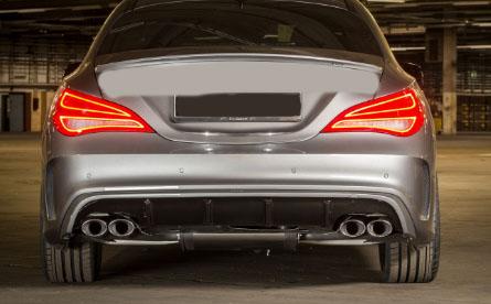 Наконечник вихлопу, подвійний шаблон ala AMG