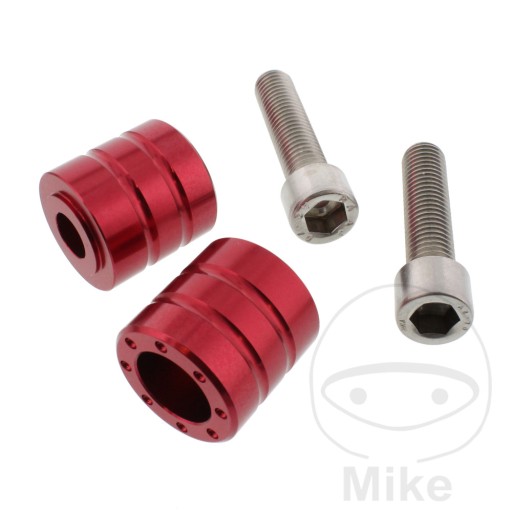 BARENDBM20R - Наконечники рульового колеса Pro-BOLT BMW алюмінієві червоні