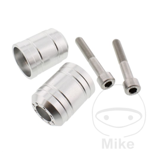 BARENDKA10S - Наконечники рульового колеса Kawasaki Pro-BOLT алюмінієві сріблясті