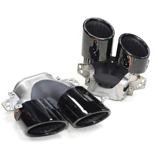 Насадки на глушитель MERCEDES GLE (V167) 2018 - (черные) стиль GLE53