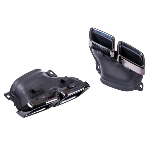 Насадки на глушитель MERCEDES S-Class (W222) 2015 - 2018 (хром) стиль AMG