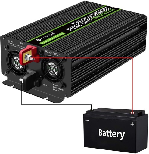 Перетворювач 1500W KFZ автомобільний інвертор 24V на 230V перетворювач