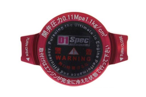 DS-KO-001 - Кришка заливної горловини радіатора D1Spec 15 мм 1,1 бар червона