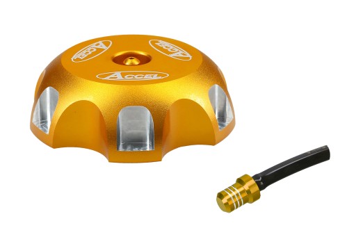 GMOTO-226837 - Крышка топливного бака + вентиляционное отверстие Accel Yamaha YZ YZF WRF YFZ злотый