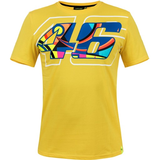 Чоловіча футболка VR46 Rossi Жовта 2XL VRMTS305801