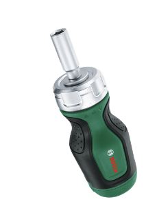 Короткая отвертка с трещоткой, 6 бит (1.600 А02.7ПК)