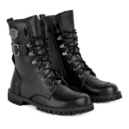 Короткі мотоциклетні черевики BROGER OHIO BLACK, чорні БЕЗКОШТОВНО