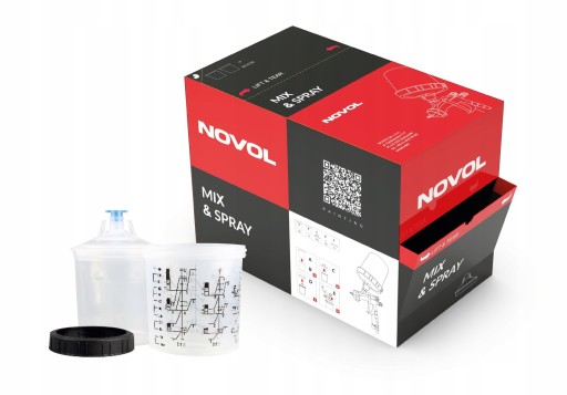 NOVOL Mix&Spray стаканчики для краски 600мл 125мкм