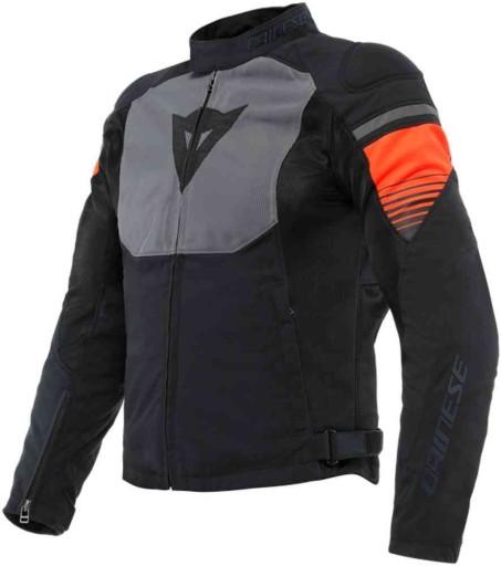 Куртка Dainese Air Fast Tex чорно-сіро-червона 44