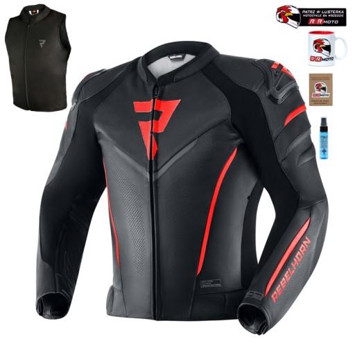 Куртка REBELHORN FIGHTER BLACK/FLO RED БЕЗКОШТОВНО