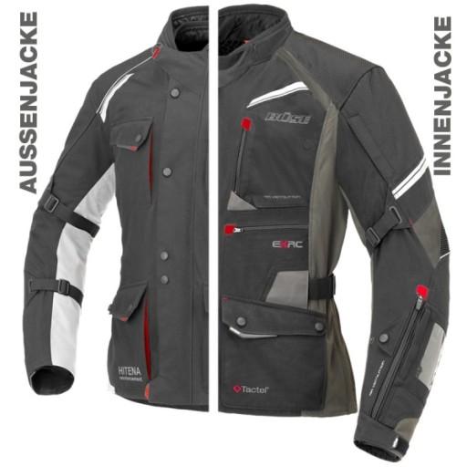 BUSE EXRC PORTO черная ламинированная мотоциклетная куртка, размер M/50