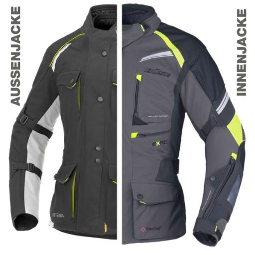 BUSE EXRC SET Мотоциклетная куртка Porto черный/серый размер XL/54