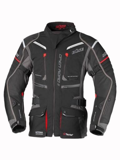 Жіноча мотоциклетна куртка Büse Open Road II, чорно-червона, 54 розмір