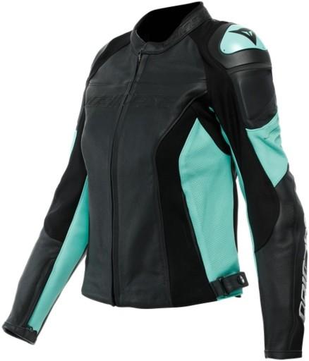 Жіноча мотоциклетна куртка Dainese Racing 4 Lady Perf. Czarno/Miętowa 40