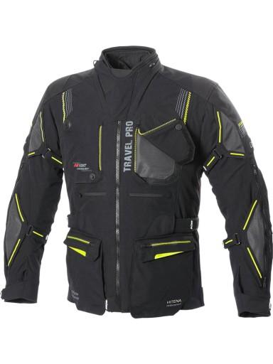 Текстильна мотоциклетна куртка Büse Travel Pro, чорно-сіра, розмір 28