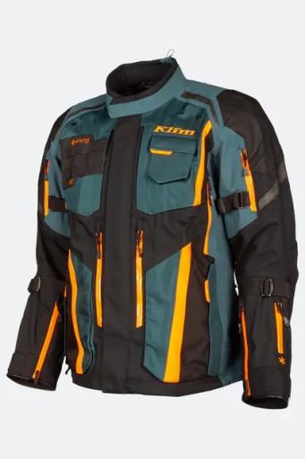 Текстильная мотокуртка Klim Badlands Pro, черная, синяя и оранжевая